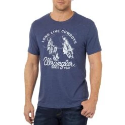 Wrangler Men's Long Live Cowboys Graphic T-Shirt -Wrangler Store img93691 wrangler men s long live cowboys graphic t shirt