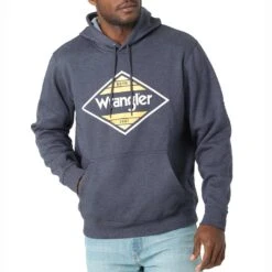 Wrangler Men's Triangle Frame Logo Hoodie