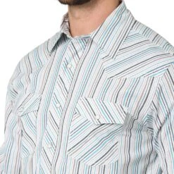 Wrangler Men's 20X Advanced Comfort Stripe Snap Shirt -Wrangler Store img94278 wrangler men s 20x advanced comfort stripe snap shirt