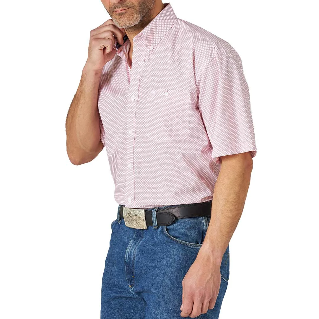 Wrangler George Strait Men's Short Sleeve Sunset Geo Print Button-Down Shirt 3 Wrangler George Strait Men's Short Sleeve Sunset Geo Print Button-Down Shirt