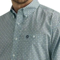 Wrangler Men's George Strait Circle Print Button-Down Shirt -Wrangler Store img98966 wrangler men s george strait circle print button down shirt