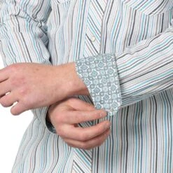 Wrangler Men's 20X Advanced Comfort Stripe Snap Shirt -Wrangler Store img99743 wrangler men s 20x advanced comfort stripe snap shirt