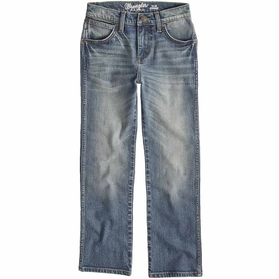Wrangler Boys' Retro Slim Straight Leg Jeans (1-7) 4 Wrangler Boys' Retro Slim Straight Leg Jeans (1-7) - Image 2