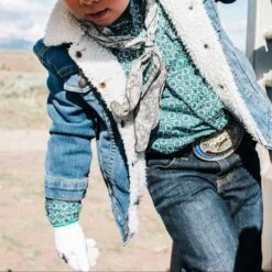 Wrangler Boys' Sherpa Lined Jean Jacket -Wrangler Store wrangler boy s sherpa lined jean jacket