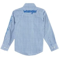Wrangler Boys' Logo Button-Down Shirt 5 Wrangler Boys' Logo Button-Down Shirt -Wrangler Store wrangler boys logo button down shirt