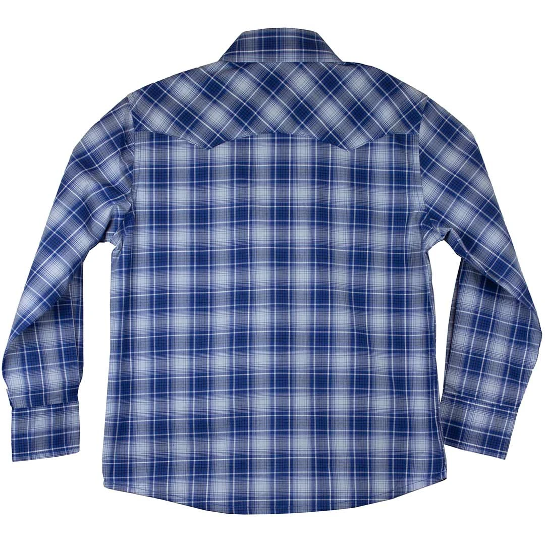 Wrangler Boys' Retro Sawtooth Pocket Plaid Snap Shirt 4 Wrangler Boys' Retro Sawtooth Pocket Plaid Snap Shirt - Image 2