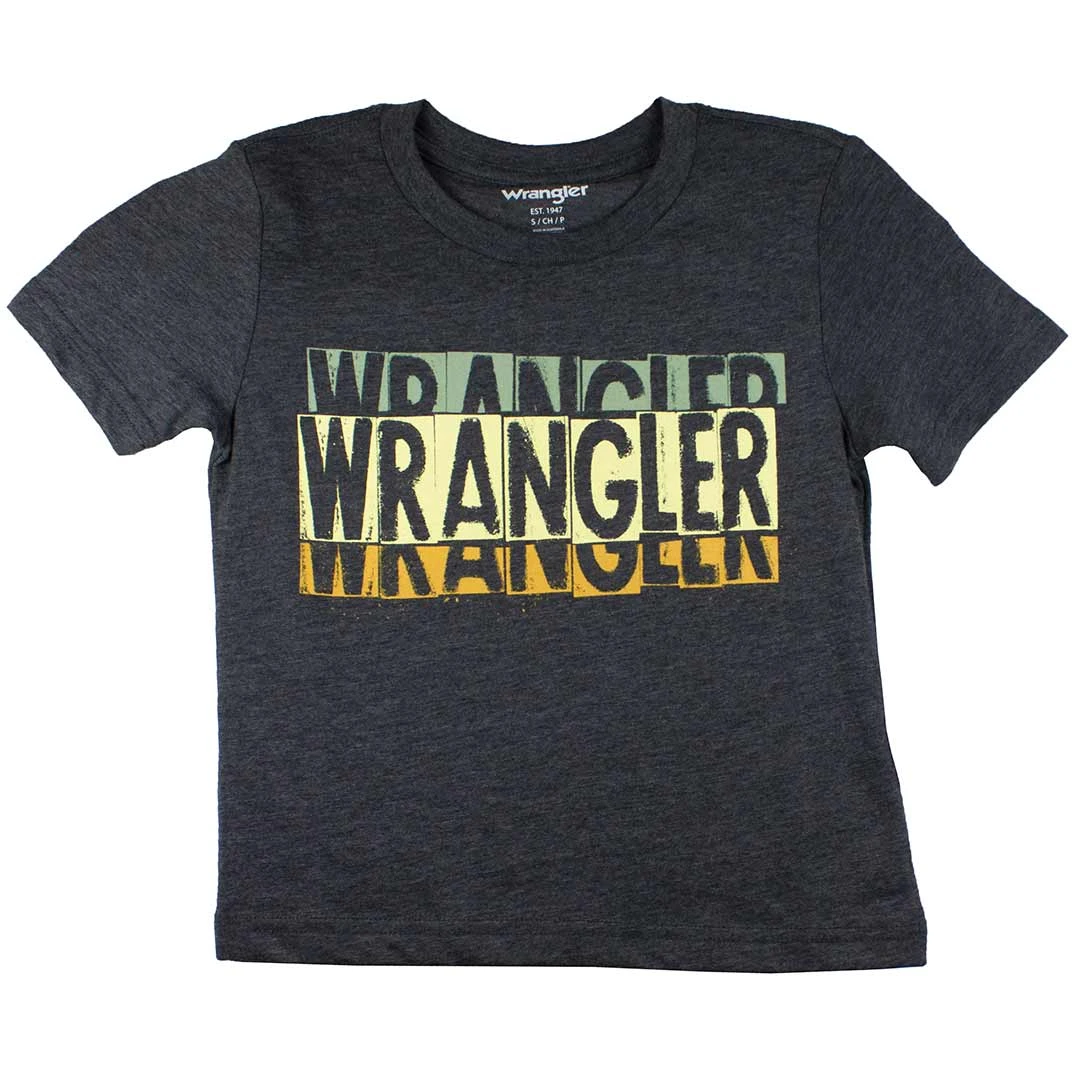 Wrangler Boys' Signage Graphic T-Shirt 3 Wrangler Boys' Signage Graphic T-Shirt