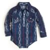 Wrangler Baby Boys' Aztec Print Onesie -Wrangler Store wrangler infant toddler boy s aztec print onesie