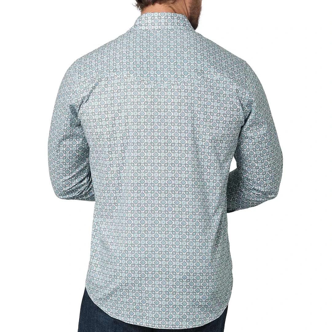 Wrangler Men's 20X Advanced Comfort Medallion Print Snap Shirt 4 Wrangler Men's 20X Advanced Comfort Medallion Print Snap Shirt - Image 2
