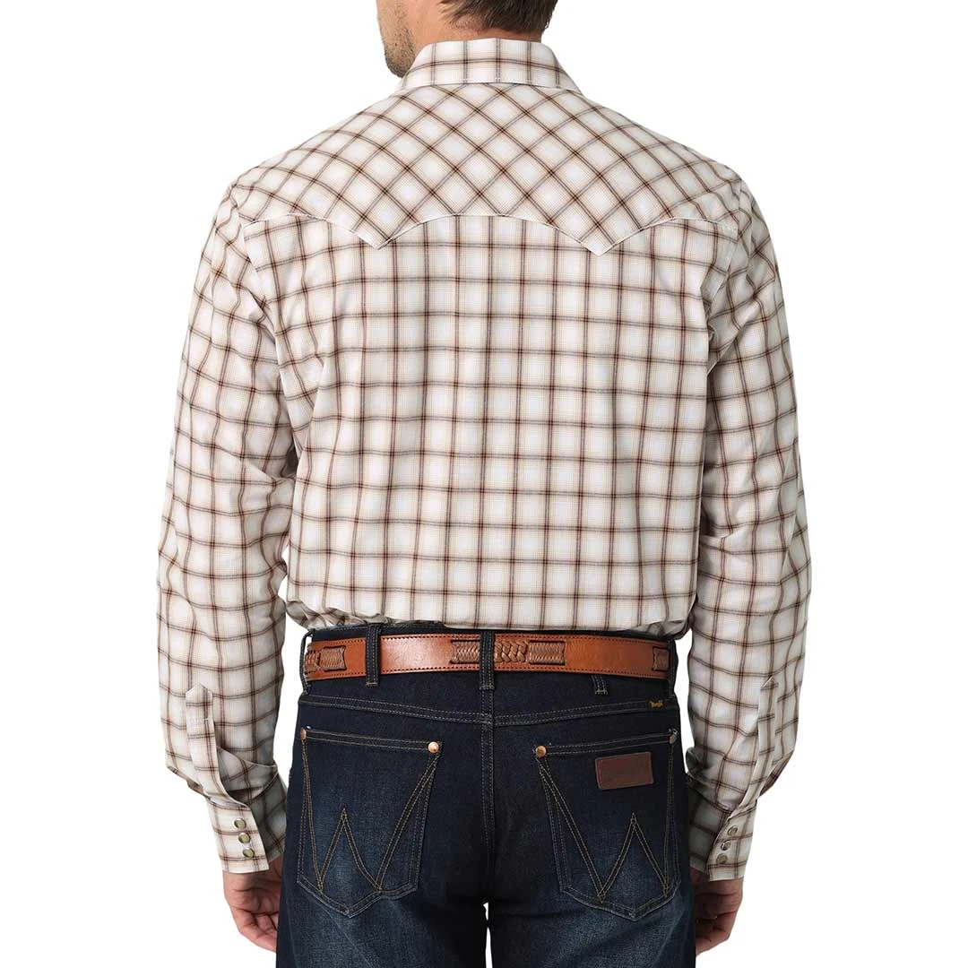 Wrangler Men's Retro Sawtooth Pocket Plaid Snap Shirt 4 Wrangler Men's Retro Sawtooth Pocket Plaid Snap Shirt - Image 2
