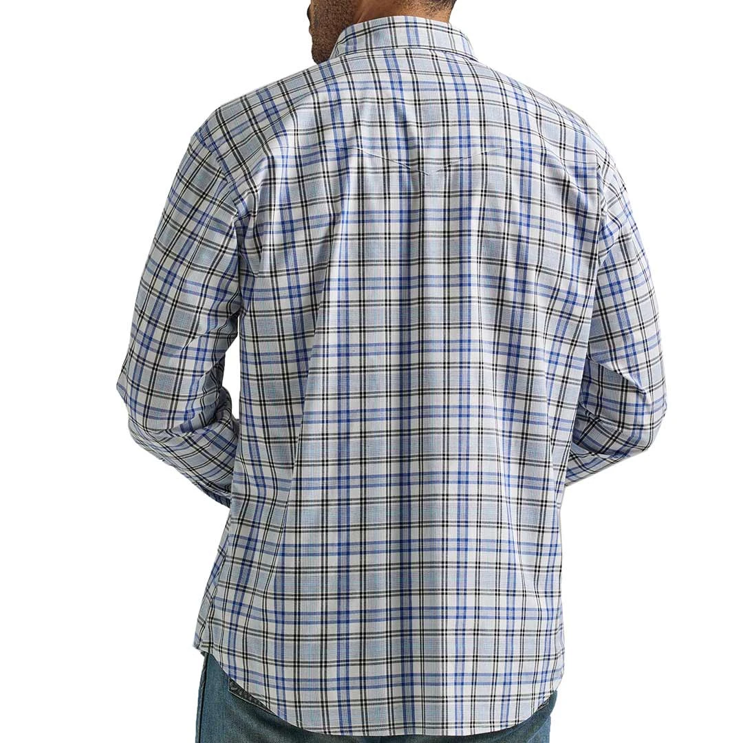 Wrangler Men's Wrinkle Resist Plaid Snap Shirt 4 Wrangler Men's Wrinkle Resist Plaid Snap Shirt - Image 2