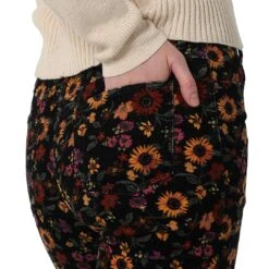 Wrangler Women's Fierce Flare Floral Print Corduroy Jeans -Wrangler Store wrangler women s fierce flare floral print corduroy jeans