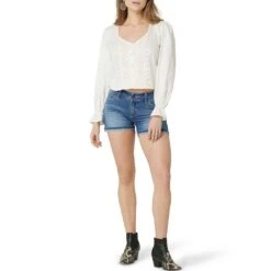 Wrangler Women's Retro Boho Crochet Button Blouse 9 Wrangler Women's Retro Boho Crochet Button Blouse -Wrangler Store wrangler women s retro boho crochet button blouse