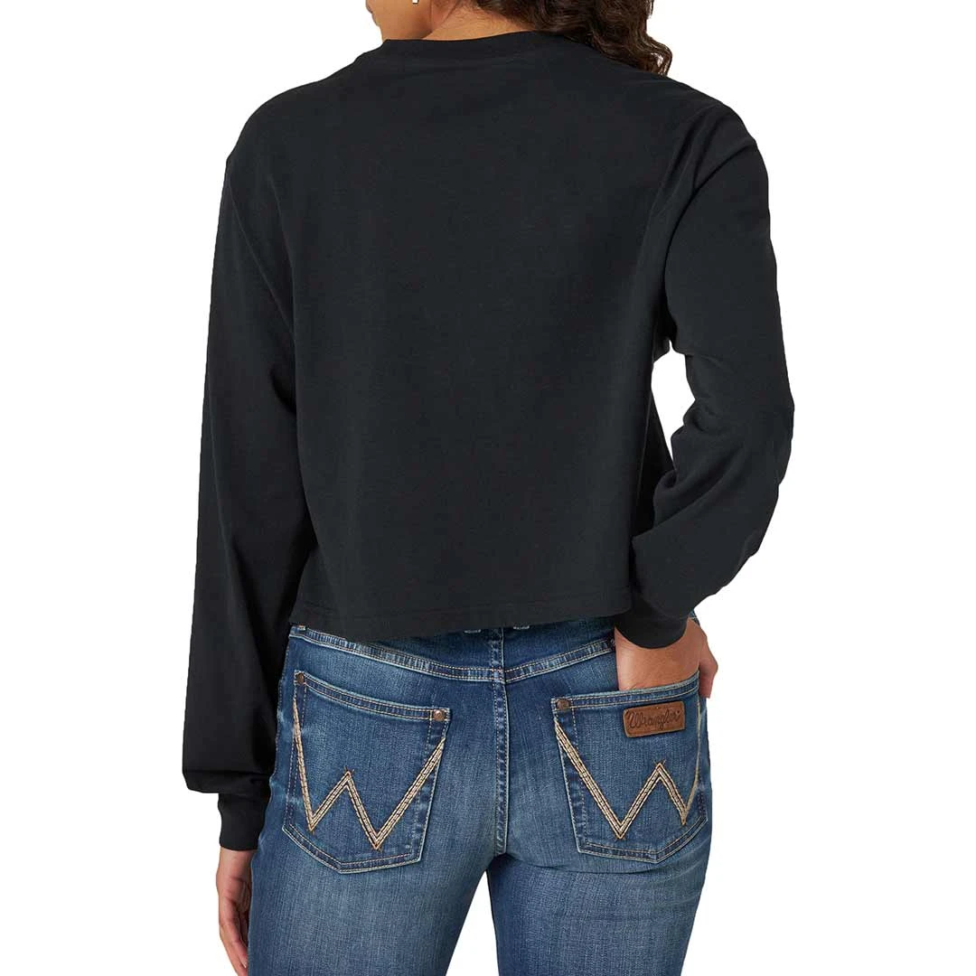 Wrangler Women's Retro Long Sleeve Desert Graphic T-shirt 4 Wrangler Women's Retro Long Sleeve Desert Graphic T-shirt - Image 2