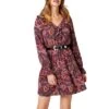 Wrangler Women's Ruffle V-Neck Paisley Print Dress 1 Wrangler Women's Ruffle V-Neck Paisley Print Dress -Wrangler Store wrangler women s ruffle v neck paisley print dress