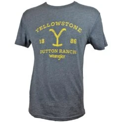 Wrangler X Yellowstone Men's Dutton Brand Graphic T-shirt